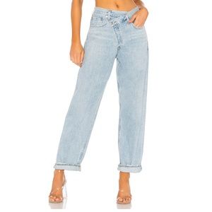 Agolde criss cross denim